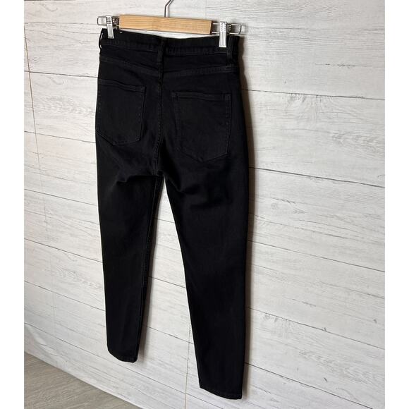 Everlane Jeans Womens Size 27 Black Ankle Denim Tapered Everyday Simple - Picture 13 of 16